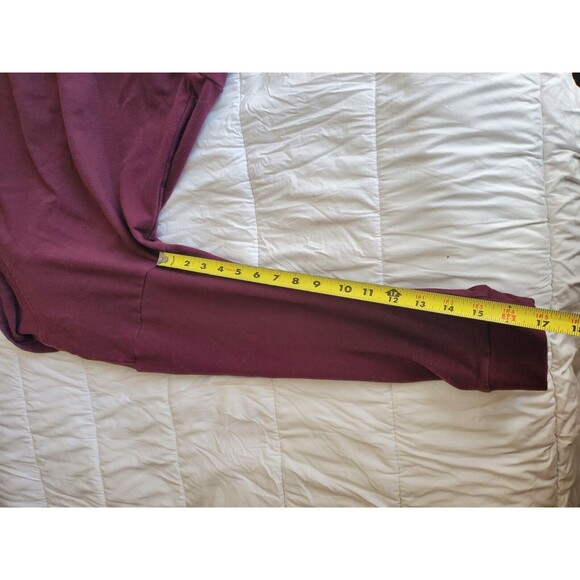 New York & Company Burgundy Soho Street Hoodie With Open Back Size Small - Picture 6 of 7